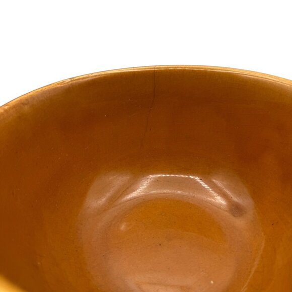 Bauer Pottery Butterscotch #18 Ringware Beehive Nesting Mixing Bowl USA 8.5" - Picture 3 of 6